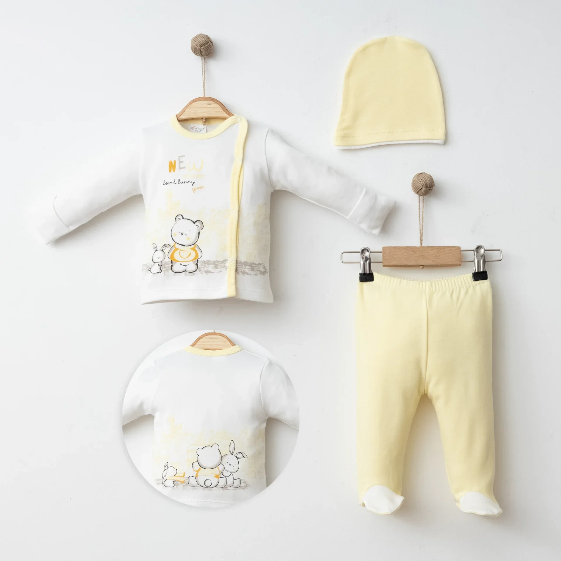 BEBEK 3 LÜ SET ÖN VE ARKA ŞEHİR BASKILI