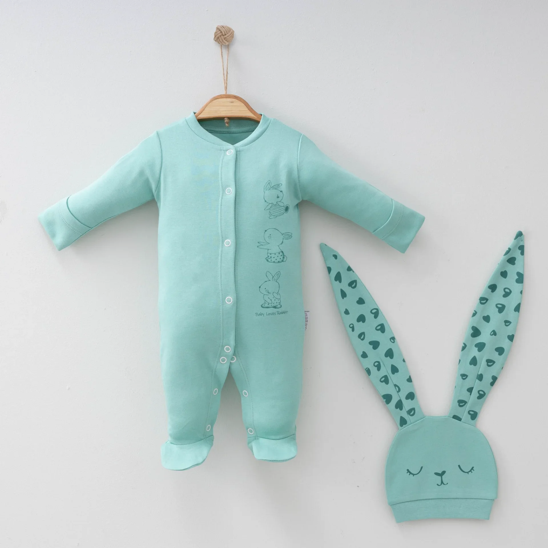KIZ BEBEK TAVŞAN KULAKLI 2 Lİ TULUM SET