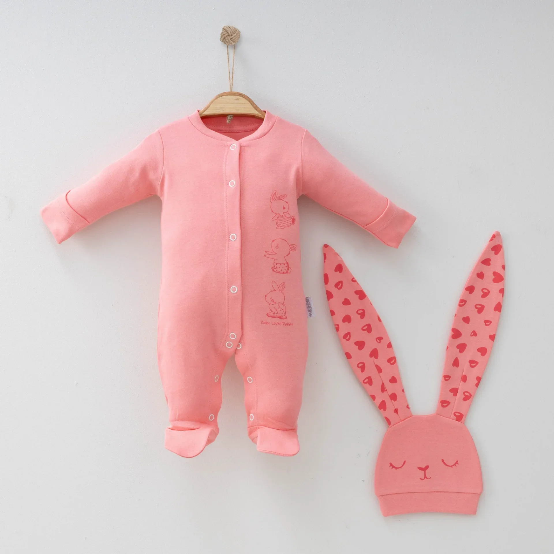 KIZ BEBEK TAVŞAN KULAKLI 2 Lİ TULUM SET